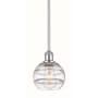Innovations Lighting Rochester 6" Wide Mini Pendant Polished Chrome / Clear