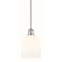 Innovations Lighting Bella 6" Wide Mini Pendant Polished Chrome / Glossy White