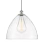 Innovations Lighting Bristol Glass 16" Wide pendant Polished Chrome / Seedy