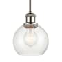 Innovations Lighting Athens 6" Wide Mini Pendant Polished Nickel / Seedy