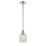 Innovations Lighting Caledonia 5" Wide Mini Pendant Polished Nickel / Mouchette