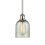 Innovations Lighting Caledonia 5" Wide Mini Pendant Mica / Polished Nickel