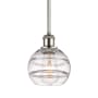 Innovations Lighting Rochester 6" Wide Mini Pendant Polished Nickel / Clear