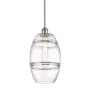 Innovations Lighting Vaz 8" Wide Mini Pendant Polished Nickel / Clear