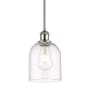 Innovations Lighting Bella 6" Wide Mini Pendant Polished Nickel / Clear