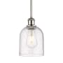 Innovations Lighting Bella 6" Wide Mini Pendant Polished Nickel / Seedy