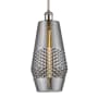Innovations Lighting Windham 7" Wide Mini Pendant Polished Nickel / Smoked