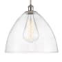Innovations Lighting Bristol Glass 16" Wide pendant Polished Nickel / Seedy