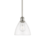 Innovations Lighting Bristol 8" Wide Mini Pendant Polished Nickel / Clear