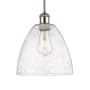 Innovations Lighting Bristol Glass 9" Wide Mini Pendant Polished Nickel / Seedy