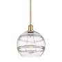 Innovations Lighting Rochester 10" Wide Mini Pendant Satin Gold / Clear