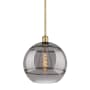 Innovations Lighting Rochester 12" Wide Pendant Satin Gold / Light Smoke