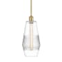 Innovations Lighting Windham 7" Wide Mini Pendant Satin Gold / Clear