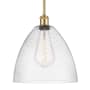 Innovations Lighting Bristol 12" Wide Pendant Satin Gold / Seedy