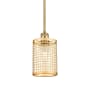 Innovations Lighting Nestbrook 5" Wide Cage Mini Pendant Satin Gold