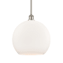 Innovations Lighting Athens 14" Wide Pendant Brushed Satin Nickel / Matte White