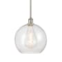 Innovations Lighting Athens 12" Wide Pendant Brushed Satin Nickel / Seedy