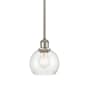 Innovations Lighting Athens 6" Wide Mini Pendant Brushed Satin Nickel / Seedy