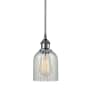 Innovations Lighting Caledonia 5" Wide Mini Pendant Brushed Satin Nickel / Mouchette