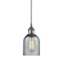 Innovations Lighting Caledonia 5" Wide Mini Pendant Brushed Satin Nickel / Charcoal
