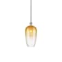 Innovations Lighting Brookhaven Flute 7" Wide Mini Pendant Brushed Satin Nickel / Amber