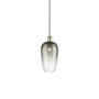 Innovations Lighting Brookhaven Flute 7" Wide Mini Pendant Brushed Satin Nickel / Slate