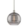 Innovations Lighting Rochester 12" Wide Pendant Brushed Satin Nickel / Light Smoke