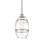 Innovations Lighting Vaz 8" Wide Mini Pendant Brushed Satin Nickel / Clear