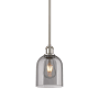 Innovations Lighting Bella 6" Wide Mini Pendant Brushed Satin Nickel / Light Smoke