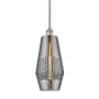 Innovations Lighting Windham 7" Wide Mini Pendant Brushed Satin Nickel / Smoked
