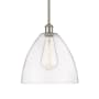 Innovations Lighting Bristol 12" Wide Pendant Brushed Satin Nickel / Clear