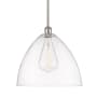 Innovations Lighting Bristol Glass 16" Wide pendant Brushed Satin Nickel / Clear