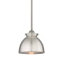 Innovations Lighting Adirondack 9" Wide Mini Pendant Brushed Satin Nickel