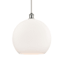 Innovations Lighting Athens 14" Wide Pendant White and Polished Chrome / Matte White