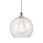 Innovations Lighting Athens 12" Wide Pendant White and Polished Chrome / Seedy