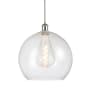 Innovations Lighting Athens 14" Wide Pendant White and Polished Chrome / Seedy