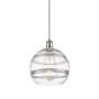 Innovations Lighting Rochester 10" Wide Mini Pendant White Polished Chrome / Clear