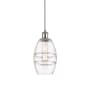Innovations Lighting Vaz 6" Wide Mini Pendant White Polished Chrome / Clear