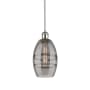 Innovations Lighting Vaz 6" Wide Mini Pendant White Polished Chrome / Light Smoke
