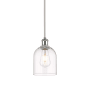 Innovations Lighting Bella 6" Wide Mini Pendant White Polished Chrome / Clear