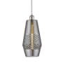 Innovations Lighting Windham 7" Wide Mini Pendant White and Polished Chrome / Smoked
