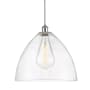 Innovations Lighting Bristol Glass 16" Wide pendant White and Polished Chrome / Seedy