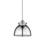 Innovations Lighting Adirondack 9" Wide Mini Pendant White / Polished Chrome