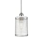 Innovations Lighting Nestbrook 5" Wide Cage Mini Pendant White / Polished Chrome
