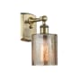 Innovations Lighting Cobbleskill 9" Tall Wall Sconce Antique Brass / Mercury