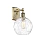 Innovations Lighting Athens 13" Tall Wall Sconce Antique Brass / Clear Water Glass