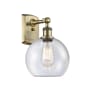 Innovations Lighting Athens 13" Tall Wall Sconce Antique Brass / Seedy