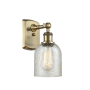 Innovations Lighting Caledonia 12" Tall Wall Sconce Antique Brass / Mica