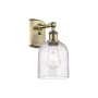 Innovations Lighting Bella 11" Tall Wall Sconce Antique Brass / Seedy