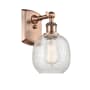 Innovations Lighting Belfast 11" Tall Wall Sconce Antique Copper / Clear Crackle